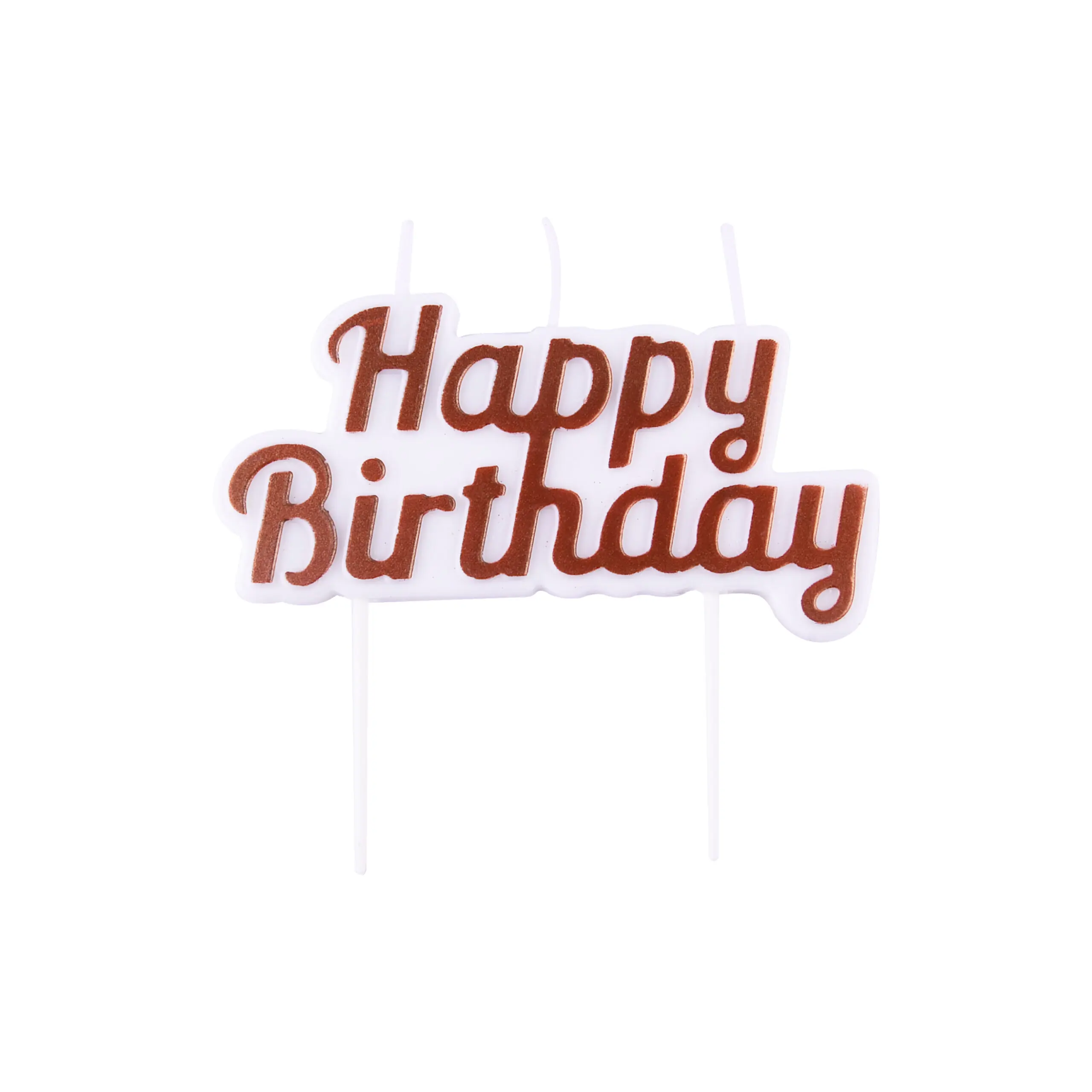 PME Kerzentopper Happy Birthday Rose Gold Sparkly – Bild 2