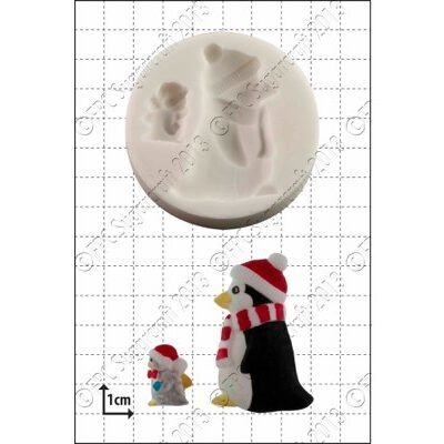 Silikonform Pinguine