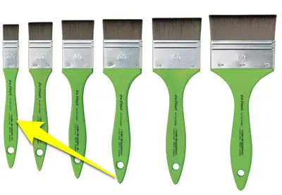 Pinsel flach Größe 20, Synthetikfasern