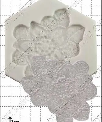Silikonform Floral Lace