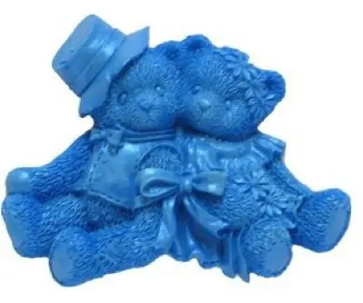 Silikonform Bride & Groom Bears