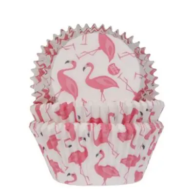 Papierbackformen Flamingo 50Stk.