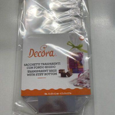 10 Clear Bags mit Boden 12x28cm