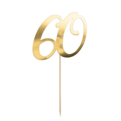 Cake Topper 60 gold