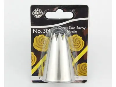 Large Open Star Savoy Nozzle Nr. 3M
