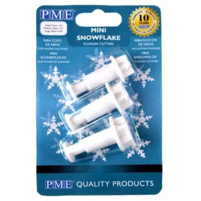 Plunger Cutter Set Mini Snowflakes Set/3