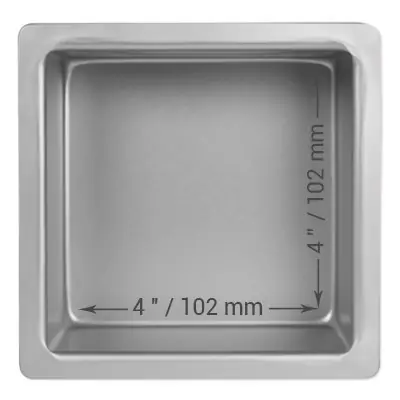 Tortenform quadratisch 10,1cm, 10cm hoch