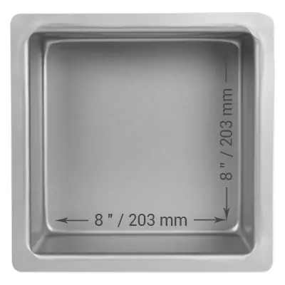 Tortenform quadratisch 20,3cm, 10cm hoch