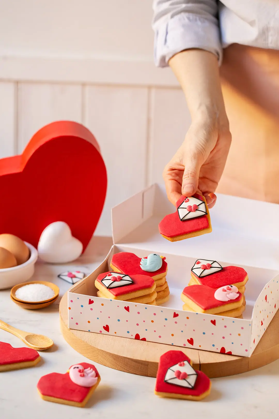 Dessertbox 23x16x5cm Little Hearts – Bild 2