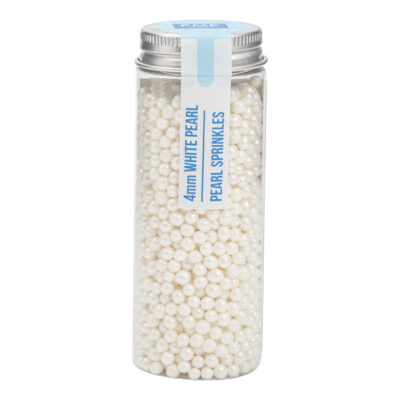 Zuckerperlen weiß glänzend 4mm 74g