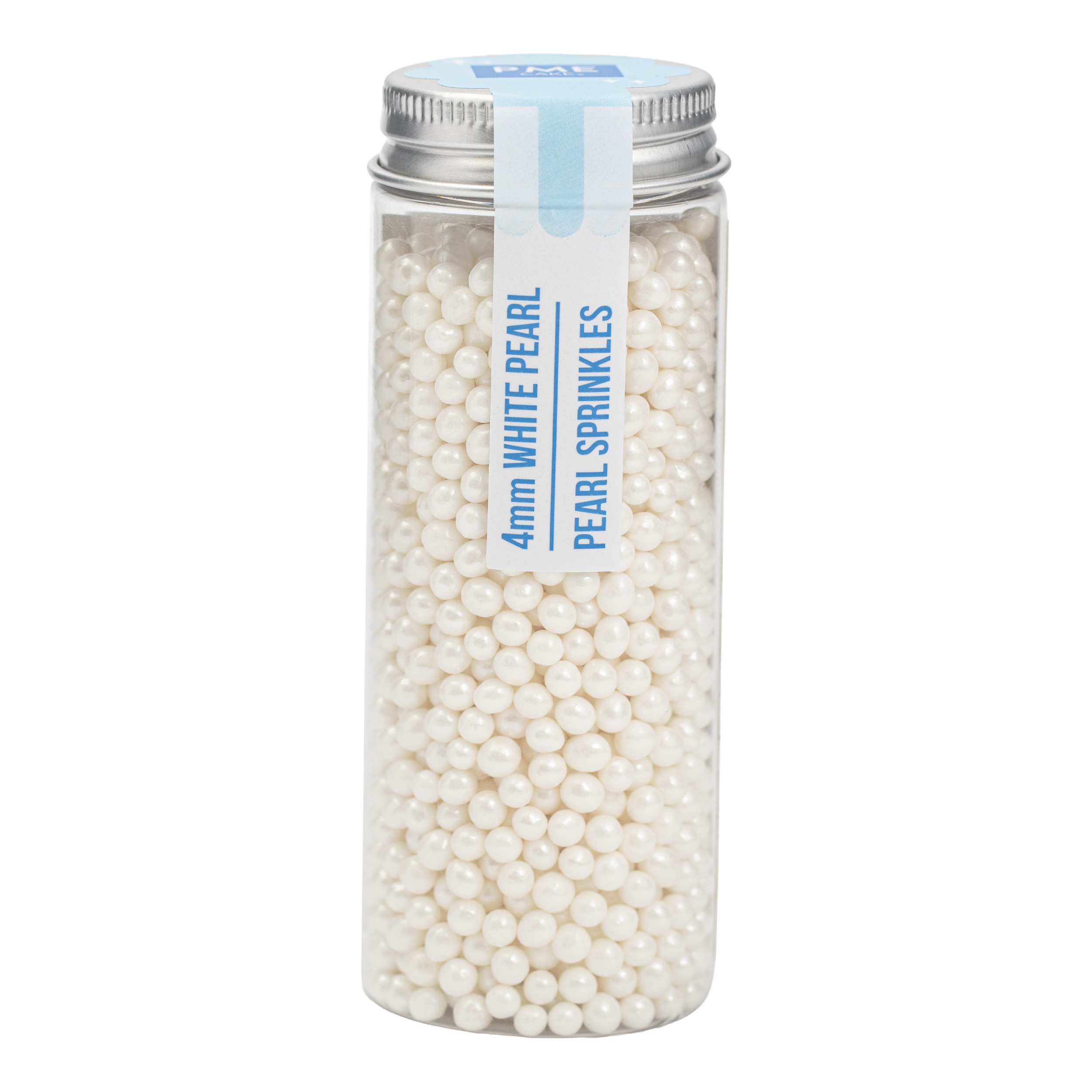 Zuckerperlen weiß glänzend 4mm 74g