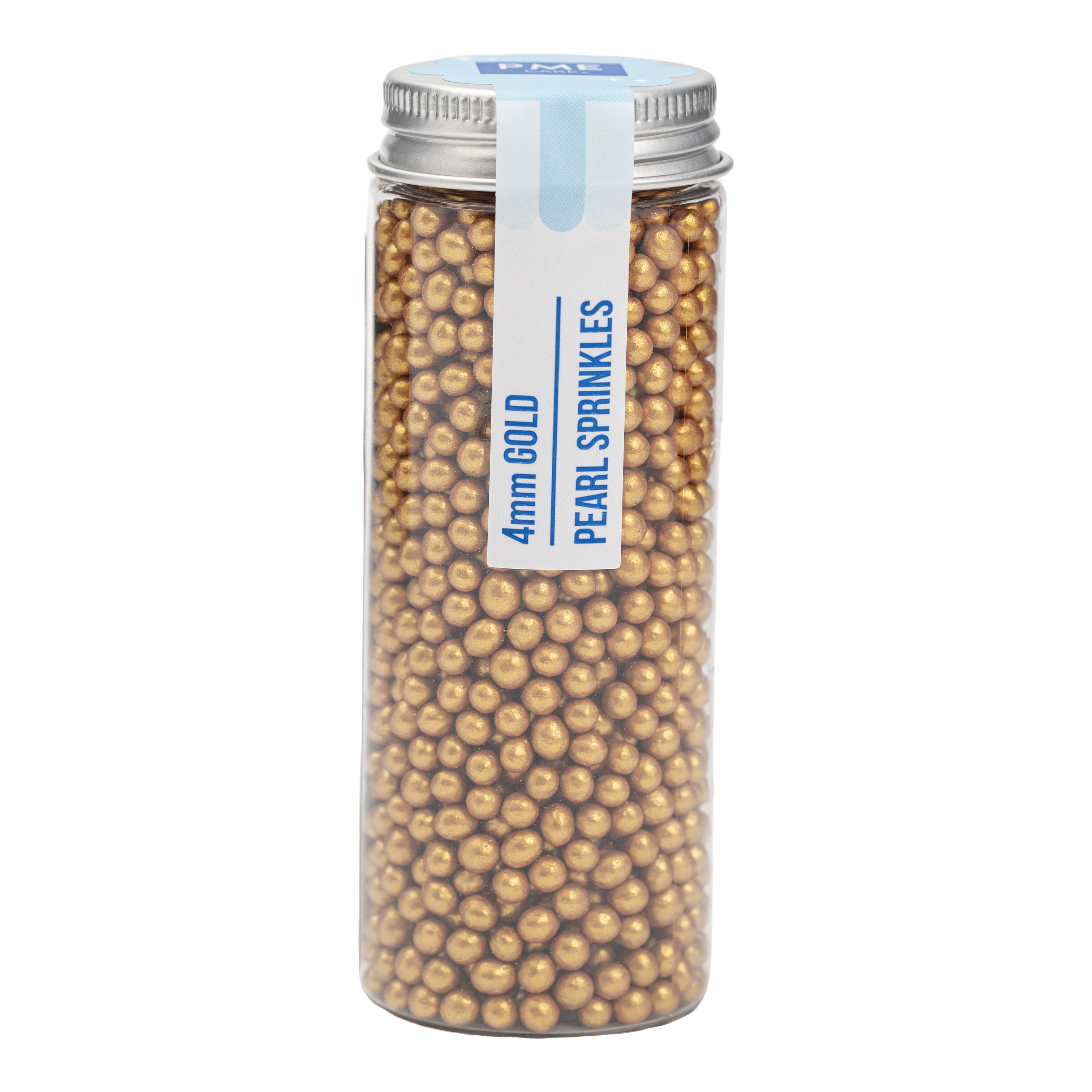 Zuckerperlen gold 4mm 74g