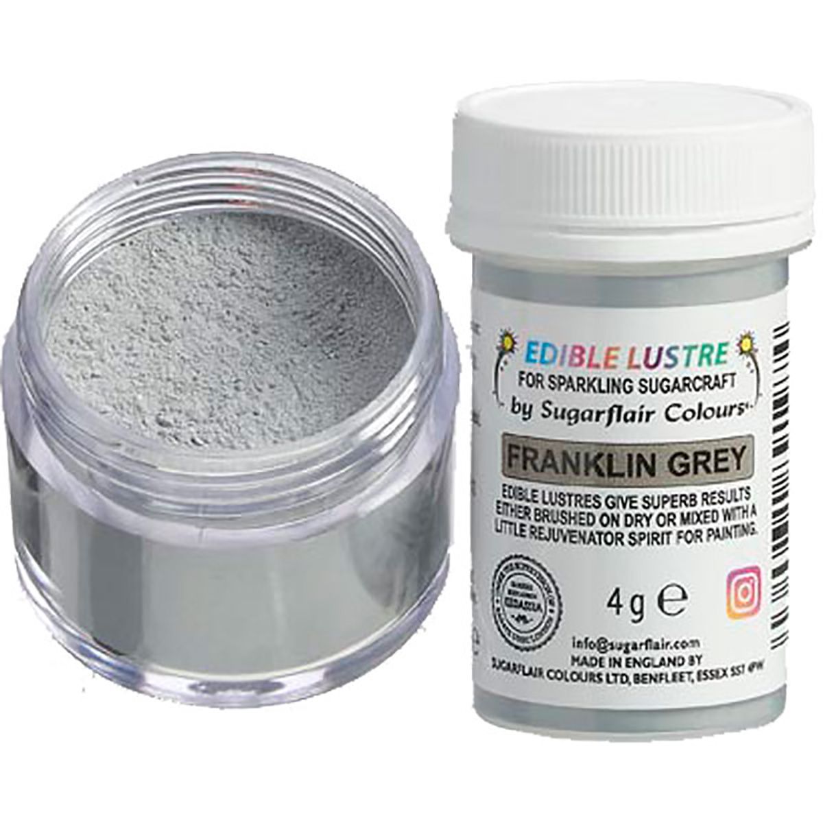 Pulverfarbe 'Franklin Grey' 4g