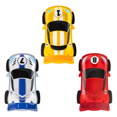 Papierteller Rennautos 6 Stk.