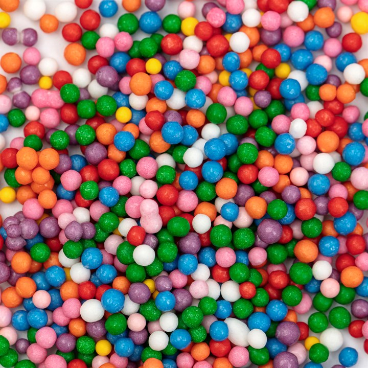 Zuckerstreusel Nonpareil Regenbogen 86g – Bild 2