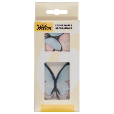 Edible Wafer Decoration Butterflies pastell Set/8