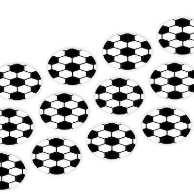 Oblatendekor Fußball 3cm 12 Stück