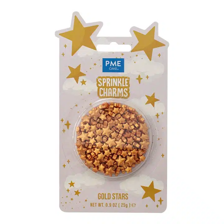 Goldene Sterne Streusel